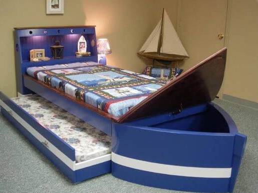 Κρεβάτι βάρκα με αποθηκευτικό χώρο Κωδ. 0276