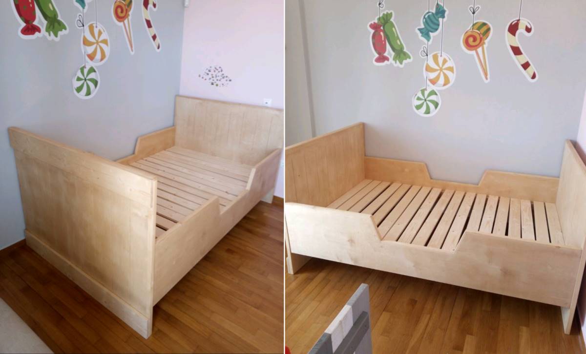 Ξύλινο παιδικό κρεβάτι Κωδ. 2150